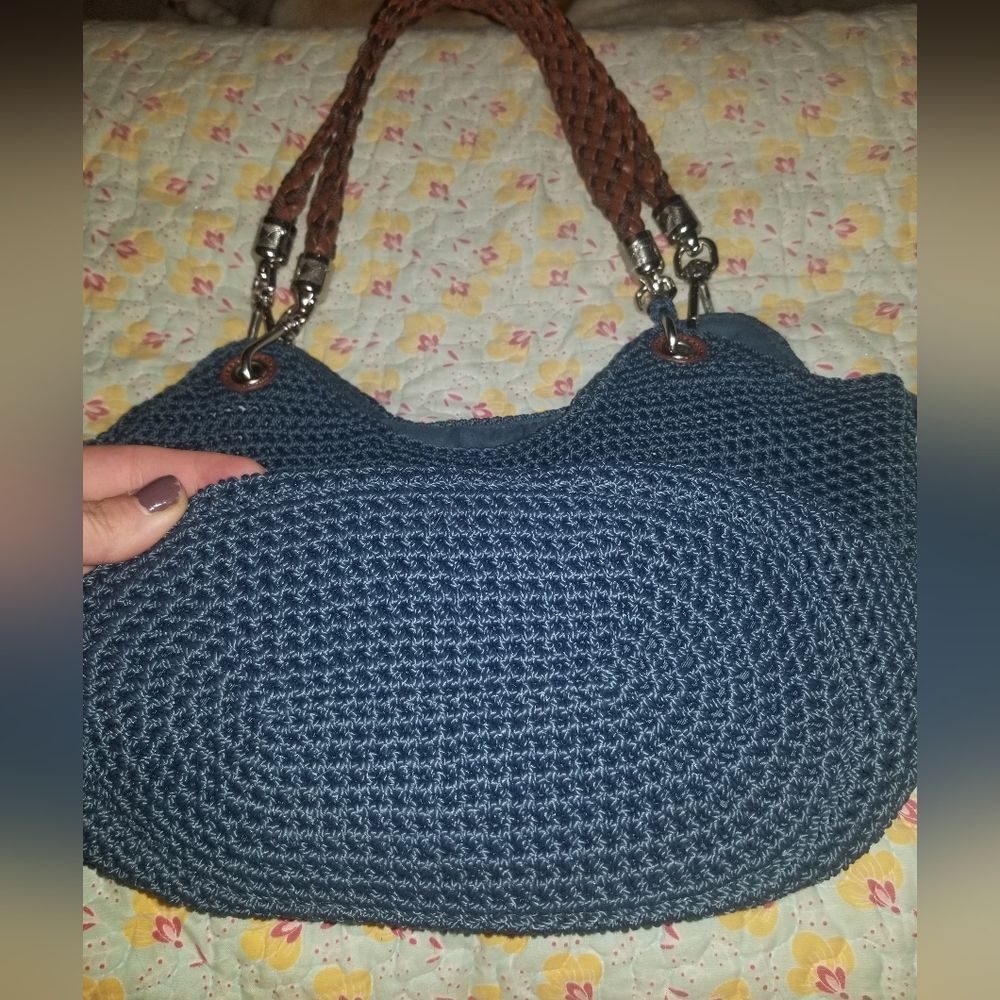 The Sak Blue Shoulder Crochet Bag - Picture 5 of 6